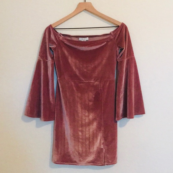 Urban Outfitters Pink Velvet Dress - Picture 6 of 8